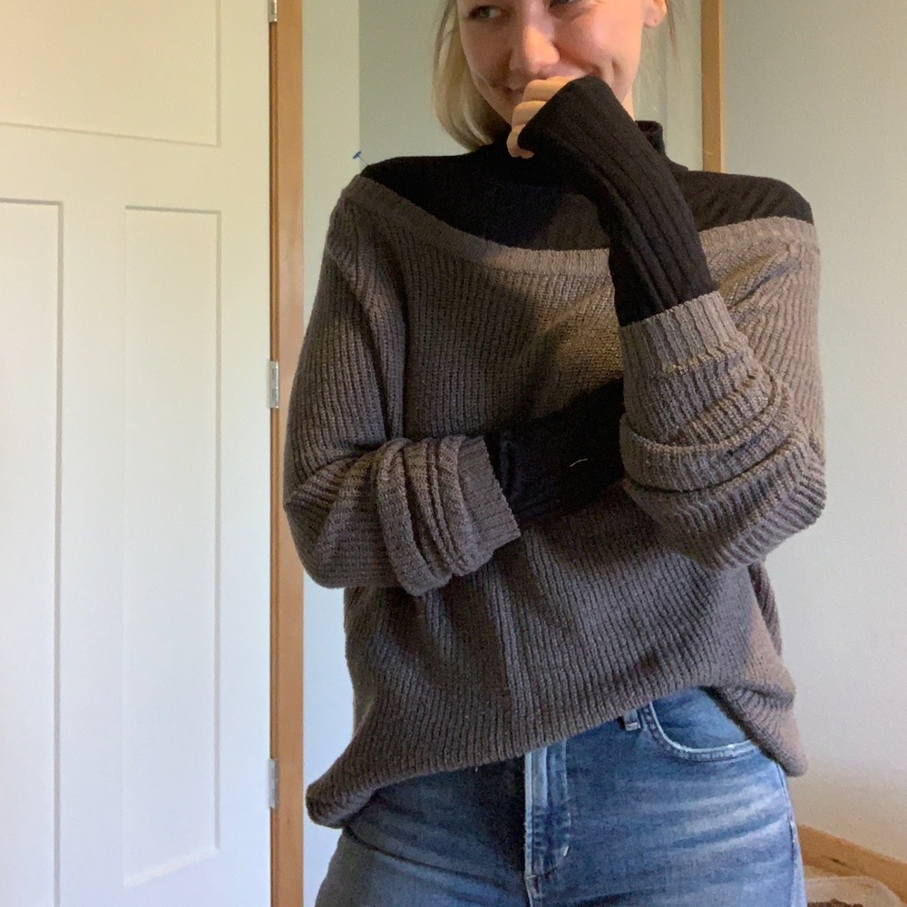 Off the shoulder sweater